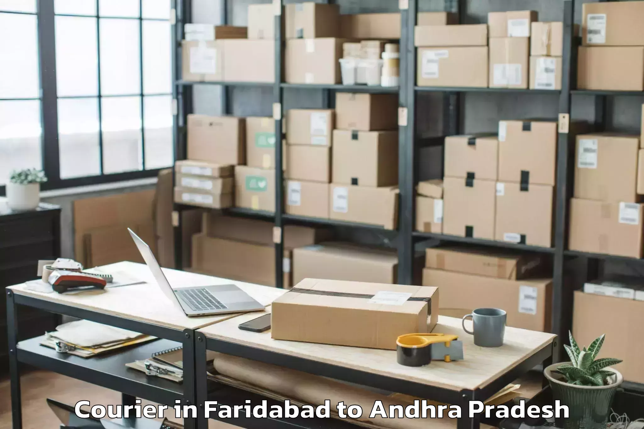 Hassle-Free Faridabad to Pamuru Courier